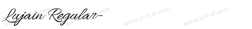Lujain Regular字体转换 Lujain Regular字体转换